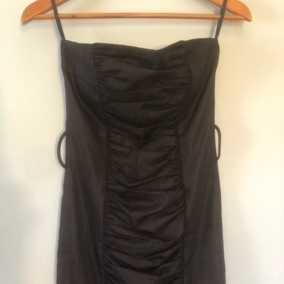 Black Strapless Dress - Picture 2 of 4